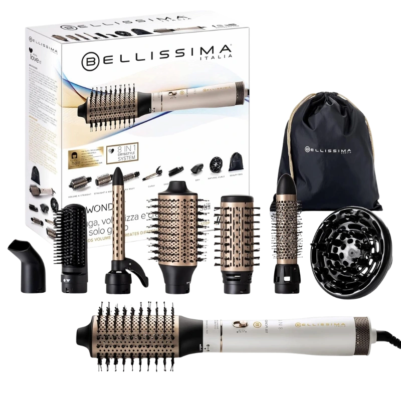 Bellissima Air Wonder 8-in-1 set za sušenje, volumen i kovrče